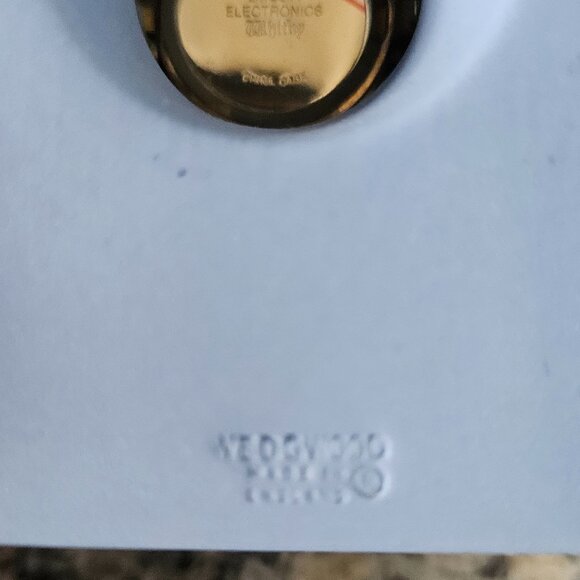 RARE VINTAGE WEDGWOOD ENGLAND BLUE WHITE SEASONS DESK MANTEL OFFICE CLOCK - Picture 7 of 15